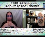 Drum Talk TV celebrates 10 years officially January 7, 2023! This is our most-watched episode of our original series, Tribute to the Tributes, featuring Founder Dan Shinder and Jason Gianni: July 2, 2020, featuring Genesis tribute band The Musical Box!nnSign-up for our newsletter at www.bit.ly/DrumTalkTV-Newsletter-SignUp and be the first to receive the details on our 10-Year Celebration Live Performance Show/Livestream, the Drum Talk TV documentary on how Dan Shinder started this and has sustai