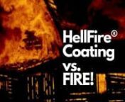 Archival video from product development of the HellFire® Concrete Coating.Shows flame test vs. conventional metallic epoxy and a short stick-weld test held 6