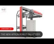 The modular LOWRUNNER LR1 palletizer from Qimarox is a 5-axis palletizer with a capacity of up to 800 packages per hour. It is an entry-level model, suitable for an environment where rapid return on investment is desired or necessary. Optionally, the LOWRUNNER mk1 can also places the pallets and intermediate sheets by itself.nnnLow level infeednWith the Lowrunner LR1 there is no need for an operator platform as the complete layer formation station is placed at floor level. The unique Qimarox lay