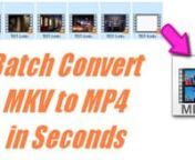 For more information you can go to this link: https://www.videoconverterfactory.com/tips/batch-convert-mkv-to-mp4.htmlnnKey features of HD Video Converter Factory PronConvert between all mainstream audio and video formats;nBatch convert, compress, and download videos and music files;nRemux videos without quality loss;nChange video/audio parameters (resolution, bitrate, framerate, aspect ratio, etc.);nClip and merge video files;nHardware acceleration support.nnOfficial software website: https://w