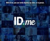 ID.me is committed to a secure, equitable, and consumer-controlled model of identity verification. Our platform opens doors for all Americans to access online government services. Learn more at https://network.id.me/id-me-our-promise/.nnn*In person isn’t available for all integrations.
