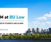 LLM at BU Law: A Guide by Students and Alumni from offset banking