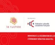 La Fédération culturelle canadienne-française (FCCF) a présenté les résultats de la toute première phase de son laboratoire d’éducation artistique La ruchée, lors de son événement de célébration virtuel animé par Mathilde Hountchégnon et produit par l’Excentricité à Ottawa.
