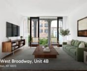 View the listing here: https://www.compass.com/listing/1008721864133233561/viewnnGazing over West Broadway in prime Soho, and nestled behind the now-iconic cast aluminum facade that made XOCO 325 one of Soho’s hottest new buildings, Residence 4B is an open, two bedroom, two-and-a-half bathroom condo with floor-to-ceiling windows, pristine finishes, and boutique services. Well-appointed and in excellent condition, this 1,555 square foot home represents the best of New York: it is private and qu