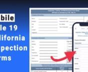 In this video you will learn an easy way to activate, convert, and fill out the Title 19 California sprinkler inspection form on your mobile device or tablet all for free using Joyfill. nnThis video will help you with: n- How to access and find the Title 19 California sprinkler inspection form online.n- How to convert a paper Title 19 California sprinkler inspection form to a digital mobile fillable form.n- How to fill out the Title 19 California sprinkler inspection form on your mobile or table