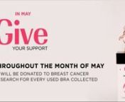 This May 2022, give your support by donating your used bras at one of our la Vie en Rose locations across Canada! &#36;1 will be donated to breast cancer research for every used bra collected. nnYou can also give your support by purchasing the Be Your Own Breast Friend t-shirt. &#36;10 will be donated to the cause for each t-shirt sold online or in-store.nnVisit our website to learn more about our Be Your Own Breast Friend initiative &#62; www.lavieenrose.com/en/be-your-own-breast-friend nnFollow us:n•tWe