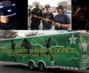 The Orange County Sheriff&#39;s unveils its Mobile Video Game Theater. The