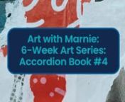 During this 6-week Virtual Community Class series, Marnie Herlands, MS, ATR-BC, LCAT, will demonstrate how to create an accordion book, which involves paper and simple folds, and designing your book utilizing materials of your choosing! Options will be offered to embellish the front and back covers and the pages in your book to reflect your authentic self-expression. Also, the book can have a theme if you feel inspired to choose one. Some themes that might be of interest are nature, inspirationa