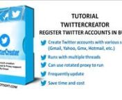 �Text Tutorial How to create bulk Twitter accounts automaticallynhttps://autobotsoft.com/mass-twitter-account-creator-twitter-registration-bot-bulk-twitter-account-registration/nn�Contact info��nSkype: live:.cid.78c51cd4e7238ae3nFaceBook: https://www.facebook.com/autobotsoftsupport/nEmail: autobotsoft@gmail.comnnn�Outstanding Features of Twitter Account Creator Tooln�Create Twitter accounts with various sources (Gmail, Yahoo, Gmx, Hotmail, etc.);n�Runs with multiple threads;n�Can