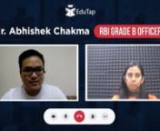 Mr. Abhishek Chakma RBI Grade B 2021 Officer from chakma
