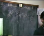 This 4 part video that describes the Sacrament of Baptism as taught in the Eastern Orthodox Church.This is a class room setting with the teacher being Fr. Petros.This also is a discussion type forum where questions and answers are placed before the class