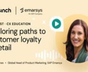 In this episode of CX Education, host Gwen Lafage engages in a thought-provoking conversation with Kelsey Jones from SAP Emarsys. The discussion centers around the critical topic of customer loyalty in the retail landscape. nnKelsey stresses the importance of understanding different kinds of loyalty, shedding light on five distinct types: incentivized, inherited, silent, ethical, and true loyalty. Gwen and Kelsey take a deep dive into these loyalty categories, and discuss how retailers can tailo