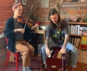 this is a set of two traditional tunes played on fiddles and harmonium. the first tune is roses in the morning from clyde davenport, and the second is wild shoat from james bryan. tuning is FCGD. sofia sofia is abby flanagan and louis bicycle.