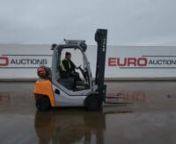 2017 Still RX70-30T Gas Forklift, 2 Stage Free Lift Mast, Forks - 517308H00027 - DGn100305707