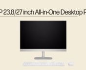 HP 68.6 cm (27) All-in-One Desktop PC &HP 60.5 cm (23.8) Intel from desktop pc hp