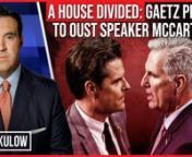 The House battle over leadership conflict rages as Rep. Matt Gaetz (FL-1) seeks to oust Speaker of the House Kevin McCarthy (CA-20). Does Congress have the votes from House Republicans and Democrats to force this move? This political showdown comes from some conservatives&#39; anger over McCarthy&#39;s willingness to make deals with Democrats on the Continuing Resolution, such as the recent spending bill that almost led to a government shutdown. Is this in-House fighting good for our country just before