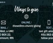 Welcome friends to worship! We&#39;re so glad you&#39;re here with us. nView more sermons: https://thewellmn.church/sermon_seriesnnOnline giving:nhttps://bit.ly/38ScfWEnMore ways to give: thewellmn.church/giving/nnWe are here to pray for you - send prayer requests to https://thewellmn.church/prayer-requests/nnEvent Calendarnhttps://thewellmn.church/calendar/n-----------------------------------------------------------nScripturennMark 2:1-22n-----------------------------------------------------------nnMus