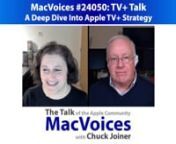 In this edition of TV+ Talk, Charlotte Henry and Chuck Joiner look at the strategies streaming services, Apple TV+ in particular, are using in choosing their programming. Sports, original content, major video franchises, and back catalogs are all in the mix as our viewing options and habits evolve. With only so much time to watch and so many dollars to pay, how are (and should) viewers choose? Charlotte and Chuck discuss their decisions. nnShow Notes:nnChapters:nn0:00:18 New Year Greetings and C