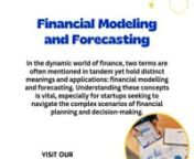 Financial modelling and forecasting from forecasting modelling