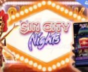 The setting of BetSoft&#39;s online slot game, Sin City Nights, is the glitzy and gorgeous Las Vegas. Diamonds, fortunate 7s, fruits, and showgirls are among the symbols available in the game, which has 5 reels and 25 paylines. Exploding Symbols are one of the game&#39;s standout features,meaning that when winning combinations are made, these symbols will burst and let additional ones fall into place, possibly leading to even more winnings. There is also a Free Spins bonus round, with an additional 3x M