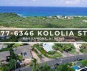 77-6346 Kololia St in Kailua-Kona, 3-Bd, 3-Ba, 2409 sf home with panoramic ocean and sunset views.