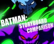 Batman: The Doom that came to gotham Climatic fight scene boards from batman the doom that came to gotham