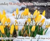 The Sunday Morning Worship Service Livestream 2-26-2023 from: Bright Hope Fellowship Churchn345 North Deodate RoadnMiddletown, PA 17057n717-944-4400nbhbic.comnnSONG LIST:nn