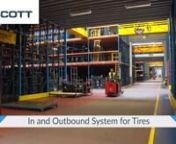 Scott recently completed this project, allowing Deldo to operate in a nearly automatic mode for their in and outbound activity. By means of a conveyor system, inbound car tires are dispatched to the warehouse. The outbound system allows Deldo to pack and load sets of tires automatically into the trucks.nnwww.scottautomation.comnn#Automotive #Automation #Logistics