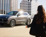 A respected car, for a respected leader. Style, reimagined. The all-new PORSCHE Cayenne. There is no substitute. nn- - - - -nnDirector: Andrew Ottolia nCinematographer: Robert Tothn1st Assistant Camera: Hayden LuscombenDriver: Daniel DaltonnTalent: Mikaela KatrinanVO Talent: Will de MeonKey Makeup &amp; Hair: Robin RodrigueznEditor: Gabe DauernColorist: Andrew OttolianMusic: Alexander Quiero, Matthew Chambless, Jingle PunksnProduction: Reel 37 nn- - - - -nnThis film was produced by Reel 37. Reel
