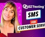 Explore the benefits of using SMS for Customer Service and how EZ Texting can help you streamline your communication processes. Whether you&#39;re a small business owner or a large enterprise, SMS can revolutionize the way you interact with your customers.nnTry EZ Texting for FREE: https://eztxt.net/SgwF1vnnEZ Texting has served over 210K+ customers and is a recognized SMS solutions leader for small and medium-sized business users, setting the standard for professional texting.nnOur messaging soluti