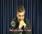 Prof. Dr. Abdülaziz BAYINDIR&#39;ın, 14 Haziran 2011 tarihinde, Ensar Vakfı&#39;ndayaptığı, Bakara Suresi&#39;nin 153. ayetinin etrafında,