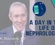 No day is ever the same for a nephrologist. Dallas Nephrology Associates’ Dr. Paul Skluzacek may see his kidney patients in the office, have hospital rounds, dialysis rounds and much more. In this episode of Let’s Talk About Kidneys, learn about Dr. Skluzacek’s busy days providing patient care and how his schedule changes from one day to another. nnWhat is a Nephrologist? nNephrologists are kidney doctors. They have special training that includes completion of medical school followed by a