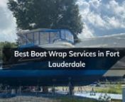 At Oceanwraps , we offer the best vinyl warps which serves as best substitute to traditional paint. Depending on customer needs we offer unique wrapping services like logos, graphics, &amp; media printing &amp; many more.nWe arrive at your destination where your boat is moored &amp; guarantee that we install best wraps for your boat.nTo know more about best boat wrap services in Fort Lauderdale kindly visit https://oceanwraps.com/about-us/boat-wrap-service-areas/fort-lauderdale-boat-wraps/