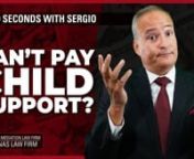 Are you struggling to make child support payments? Learn how to navigate this tricky situation and potentially reduce or eliminate your child support obligations! Don&#39;t miss out on valuable advice from an Florida Attorney Sergio Cabanas in this informative video. nnIf want to avoid excess legal fees and bitter courtroom drama, check out our free ebook offer to learn more about your rights: https://offer.cabanaslawfirm.com/nnWatch this video in English:nWhat Can You Do If You Can&#39;t Pay Child Supp