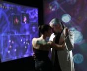 “Tango Virus” es una instalación interactiva que permite al público modificar en tiempo-real un tema de tango (de Astor Piazzola) mediante un proceso viral. En la instalación, el público puede bailar el tema de tango que se está escuchando, pero dicho baile se transforma en un comportamiento viral que ataca al tema musical, haciendo que este varíe, quizás al punto de “fallecer”.nnSe ingresa a un espacio a oscuras donde sólo se ven dos proyecciones de video y un espacio iluminado