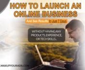 Discover the ultimate guide to launching a successful online businessnwith E1U Life&#39;s Winning Strategy!nhttps://www.maxupyourads.com/nnSay goodbye to endless books, courses, and webinars that don&#39;t deliver.nnThis guaranteed system is designed for anyone looking to see real results withinnjust 7 days, even without any products, experience, or tech skills.nnFeaturing a comprehensive package including done-for-you products, sales funnels,nads, business coaching, expert training, and much more, ever