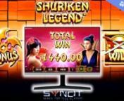 Shuriken Legend is an online slot game developed by Synot Games, played on 5 reels and with an Asian theme. Players can feast their eyes witnessing the impressive rogue samurai and his weapon of choice, as they battle their way to riches. The game also offers some nice features like Free Spins, Wilds that become Sticky, a Gamble Feature, as well as a high RTP of 98.11% and a high volatility. Banzai! nnYou can play this game for free and read a complete review of Shuriken Legend on SlotsMate: htt