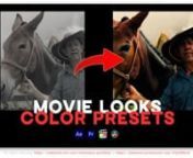 ✔️ Download here: nhttps://templatesbravo.com/vh/item/movie-looks-luts-color-presets-pack/50533830nnnnMovie Looks LUTs – Color Presets PacknProfessional movie’s color presets collection for Adobe Premiere, After Effects, daVinci, Final Cut in one project! nnMovie Looks LUTs – Color Presets Pack contains 25 professional colorful cinematic LUTs adapted for DJI Mavic Pro 3, but you can use them for any video with rec709 color space.nnAlso include LUT converter Dlog to rec709. You can use