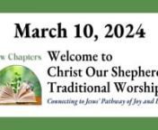 New Chapters: New Chapters in Agendann#christourshepherd #fritzwiese #miriambeecher #larrypeterson #liveworship #onlinechurch #churchonline #lent #traditional #COSnn—— Worship Guide —— nhttps://coslutheran.org/wp-content/uploads/2024/03/2024.03.10.Lent-4.final_.RVSD_.new-HD.FINAL_.pdfnn—— Our Mission ——nConnecting to Jesus&#39; Pathway of Joy and Life nn—— Our Vision —— nOur Vision is to create an open community, welcoming, encouraging, and equipping all to grow and make