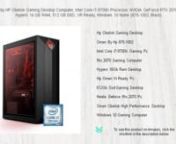 Click here&#62;thttps://amzn.to/3tk8DNC&#60;to see this product on Amazon!nnnnAs an Amazon Associate I earn from qualifying purchases. Thanks for your support!nnnnnnOmen by HP Obelisk Gaming Desktop Computer, Intel Core i7-9700K Processor, NVIDIA GeForce RTX 2070 8 GB, HyperX 16 GB RAM, 512 GB SSD, VR Ready, Windows 10 Home (875-1002, Black)nnHp Obelisk Gaming DesktopnOmen By Hp 875-1002nIntel Core I7-9700K Gaming PcnRtx 2070 Gaming ComputernHyperx 16Gb Ram DesktopnHp Omen Vr Ready Pcn512Gb Ssd