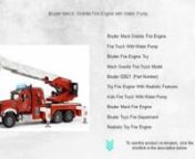 Click here&#62;https://amzn.to/41NyAlE&#60;to see this product on Amazon!nnnnAs an Amazon Associate I earn from qualifying purchases. Thanks for your support!nnnnnnBruder MACK Granite Fire Engine with Water PumpnnBruder Mack Granite Fire EnginenFire Truck With Water PumpnBruder Fire Engine ToynMack Granite Fire Truck ModelnBruder 02821 (Part Number)nToy Fire Engine With Realistic FeaturesnKids Fire Truck With Water PumpnBruder Mack Fire EnginenBruder Toys Fire DepartmentnRealistic Toy Fire Engin