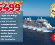 This is your exclusive invite to all-inclusive luxury Asia Cruises from Regent Seven Seas Cruises featured ONLY on PrestigeCruises.com.nnThese all-inclusive voyages through Asia start at 14 nights for just &#36;5499 and include incredible perks like:nn• FREE 3-Night Land Packagen• FREE Shore Excursions n• ALL Taxes &amp; Fees Includedn• FREE Unlimited Beverages, including fine wines &amp; spiritsn• FREE Pre-Paid Gratuitiesn• FREE Open Bars and Lounges and an in-suite mini bar that is res