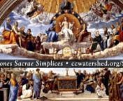 http://www.ccwatershed.org/SATB/ Kevin Allen&#39;s Cantiones Sacrae Simplices • Easy SATB Polyphony More than 140 Practice videos by Matthew J. Curtis Simple SATB Sacred Polyphonic Motets Catholic Music written in Latin.Soprano, Alto, Tenor, Bass. Polyphony that is not difficult to sing Training videos teach you how to sing polyphony. Catholic Sacred Music. 1. Dóminus dabit benignitátem: et terra nostra dabit fructum suum. (Ps. 84:13) The Lord will give goodness: and our earth shall yield its