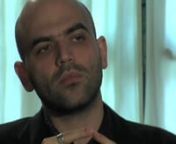 videomessaggio di Roberto Saviano registrato in occasione del Festival del Giornalismo d&#39;Inchiesta