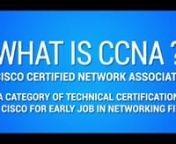 This video is Based on the Current Trend in Networking Field explaining the Cisco CCNA Certification Course, Benefits in networking Jobs, Who can Do this Course, Various position After the CCNA Course Certification with Salary and Company Details.nnhttps://www.sevenmentor.com/ccna-cour...nnnRelated Searches:nBest CCNA Classes in PunenBest CCNA Training in PunenBest CCNA institute in PunenBest Online CCNA coursesnBest CCNA Courses in PunenOnline CCNA training in PunenOnline CCNA trainingnCCNA Cer