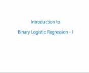 In this video we’ll learn about binary logistic regression and its application to real life data. This is part of the Exploratory Data Analysis unit in Digita Schools post graduate diploma in data Science https://www.digitaschools.com/course/data-science-online-masters/, carrying 120 UK credits and 60 European credits giving you fast track access to final module of a Masters degree programme at UK and European universities either online or on campus. nnWithout any doubt, Binary Logistic Regres