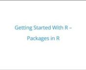 In this videowe’ll learn how to install packages in R. This is part of the Exploratory Data Analysis unit in Digita Schools post graduate diploma in data Science https://www.digitaschools.com/course/data-science-online-masters/, carrying 120 UK credits and 60 European credits giving you fast track access to final module of a Masters degree programme at UK and European universities either online or on campus. nWe’ll start with what R packages are and then learn how to install packages in R.