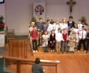 Every year, Saint John Lutheran Church in Dublin, Ohio has a children&#39;s program. The children sing and read the Christmas story.nnIf you require a copy of this video, contact me and we can discuss it. I recorded at 1080p, but I am only posting 720p here.nnI will upload photographs to my smugmug account under St John Lutheran 2010 (see http://pitonyak.smugmug.com/).nnI used my Canon HV30 to shoot the film as 1080P with thirty frames a second. Historically, I have edited all my videos using Vegas,
