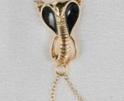 Uraeus - Gold Vagina Jewelry with Cobra Charm https://www.bodybody.com/uraeus-gold-vagina-jewelry-with-cobra-charm G String With Gold Vaginal ChainnEgyptian Cobra Figurine With Insertable Vaginal BeadsnThe Uraeus is the stylized, upright form of an Egyptian cobra, used as a symbol of sovereignty, royalty, deity and divine authority in ancient Egypt. It is also a symbol for the goddess Wadjet.She was one of the earliest Egyptian deities and was often depicted as a cobra, as she is the serpent god