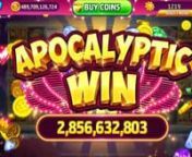 In Cash Frenzy Casino There is a Platform game nameFRENZY 2x2 classics.In Frenzy 2x2 classics has LUCKY PUZZLES ,in Lucky PUZZLES I completed the JAR of HADES.nThere I got my 5 apocalyptic wins.nnLUZVIMINDA